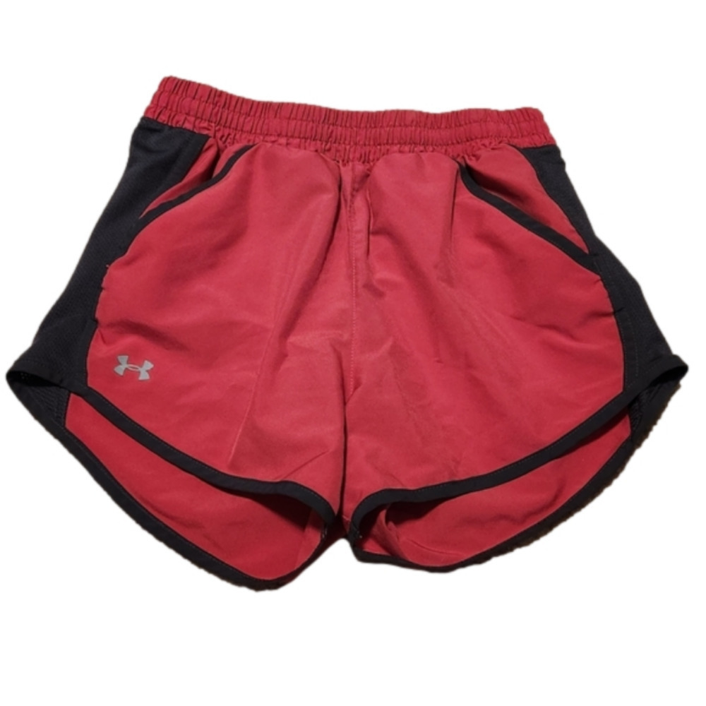 UNDER Armour Women's Red Loose Fit Heatgear Running Athletic Shorts X-small